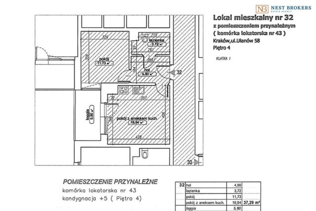 Mieszkanie 2-pokojowe Kraków Prądnik Czerwony, ul. Ułanów. Zdjęcie 12