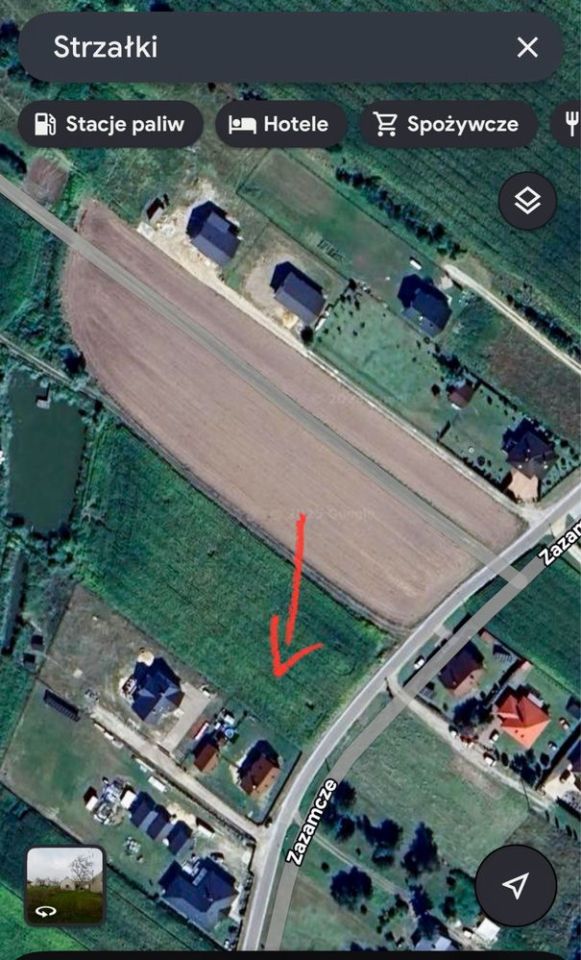 Działka budowlana Strzałki