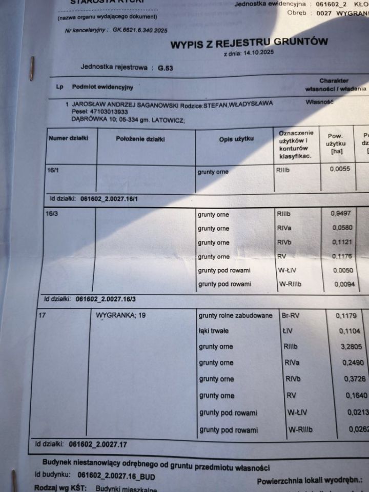 Działka rolna Wygranka. Zdjęcie 4