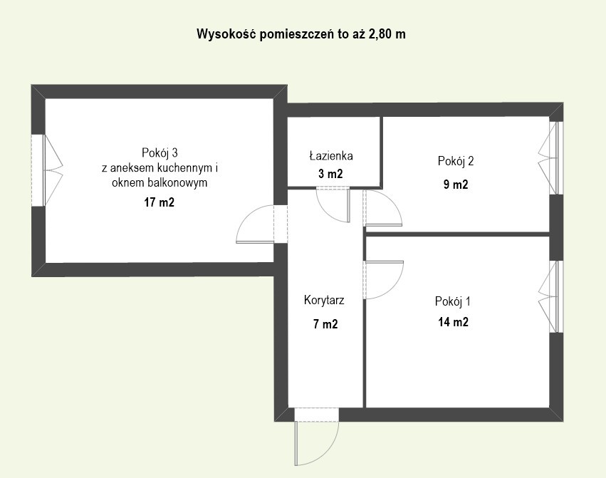 Mieszkanie 3-pokojowe Łódź Bałuty, ul. Urzędnicza. Zdjęcie 1