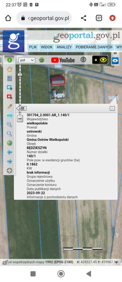Działka budowlana Szczury. Zdjęcie 2