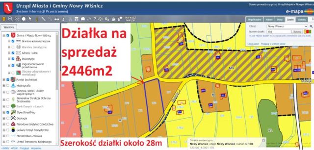 Działka budowlana Nowy Wiśnicz, ul. Jana Matejki. Zdjęcie 7