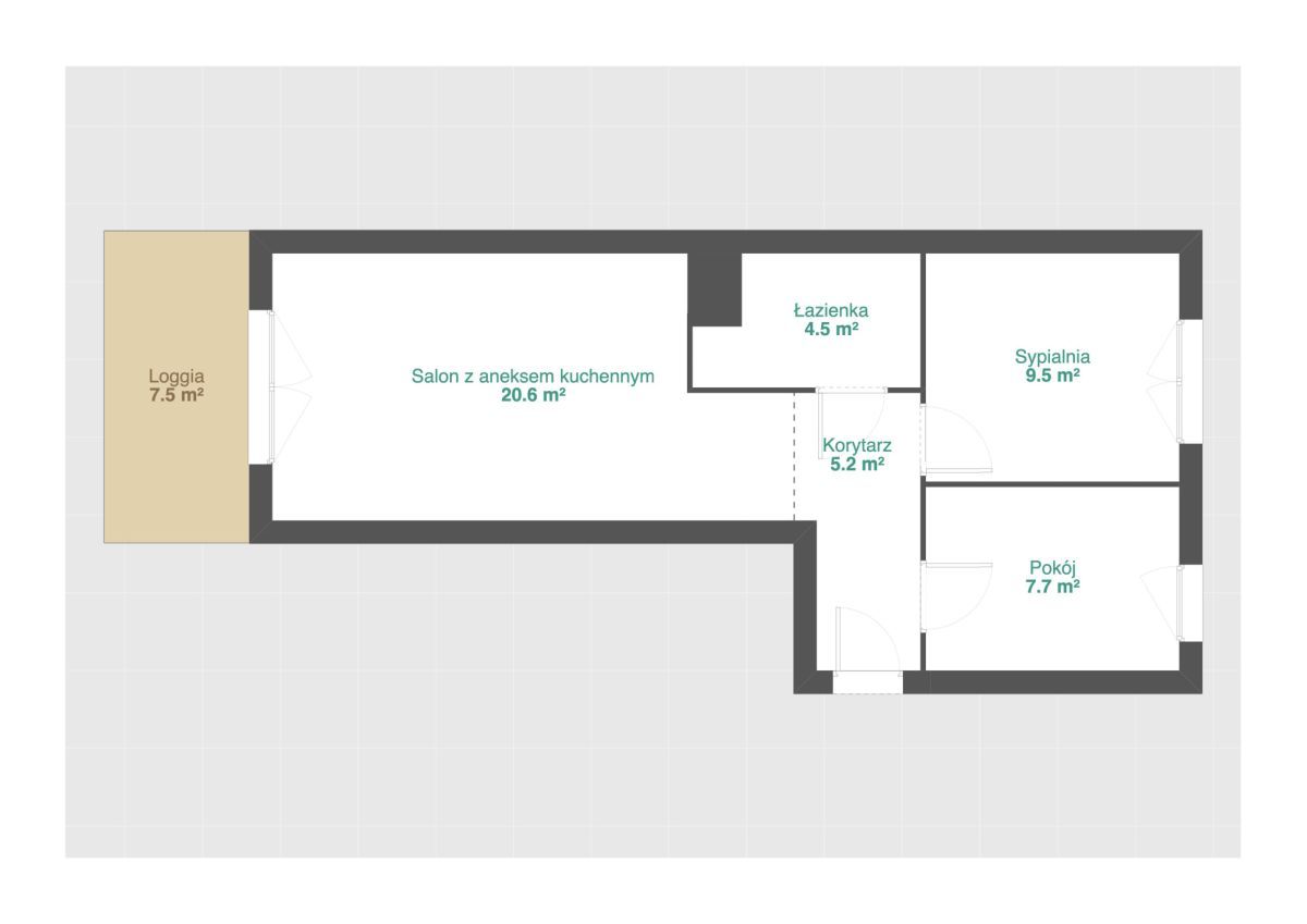 Mieszkanie 3-pokojowe Poznań Junikowo, ul. Wieruszowska. Zdjęcie 12