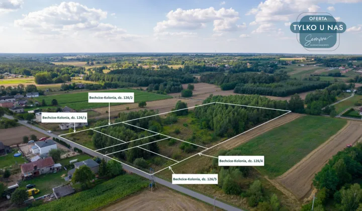 Działka budowlana Bechcice-Kolonia