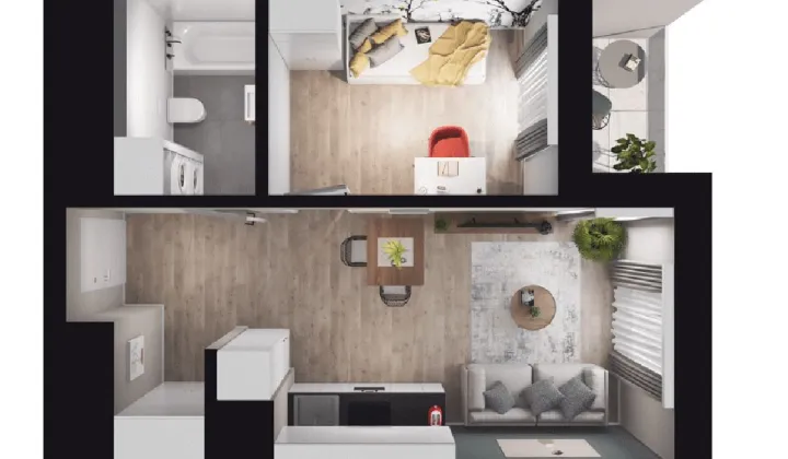 Mieszkanie 2-pokojowe Kraków Mistrzejowice, os. Bohaterów Września