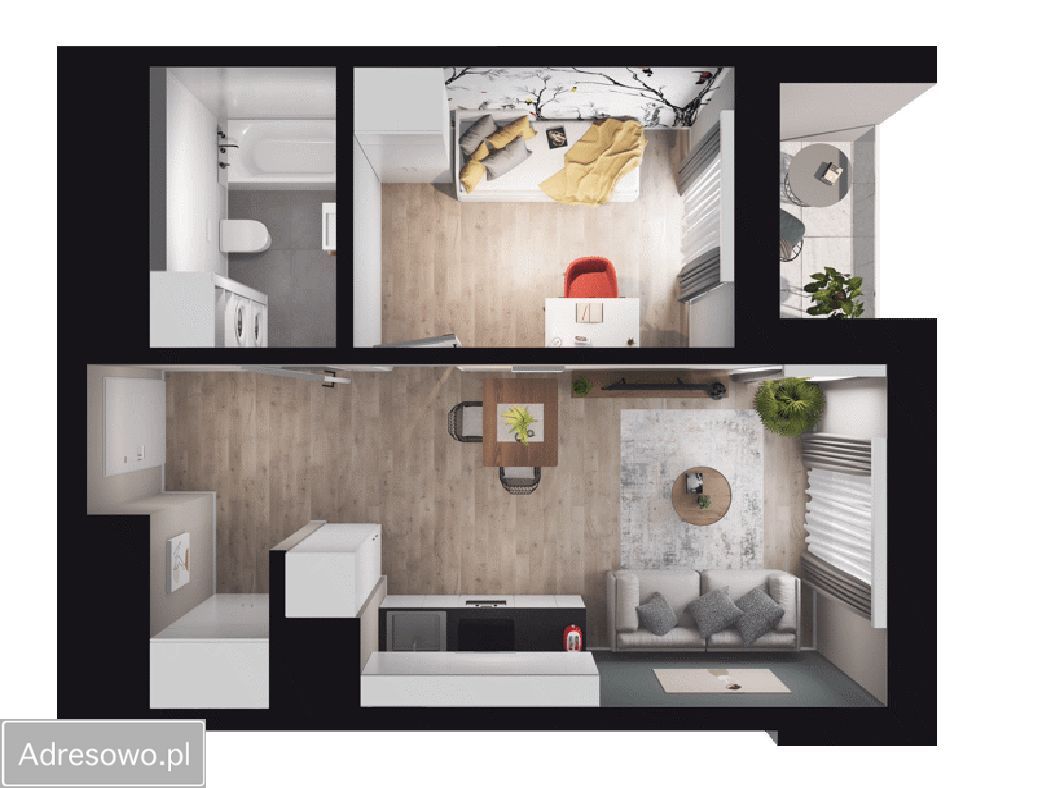 Mieszkanie 2-pokojowe Kraków Mistrzejowice, os. Bohaterów Września