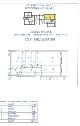 Mieszkanie 3-pokojowe Kraków Bieńczyce, os. Wysokie. Zdjęcie 10