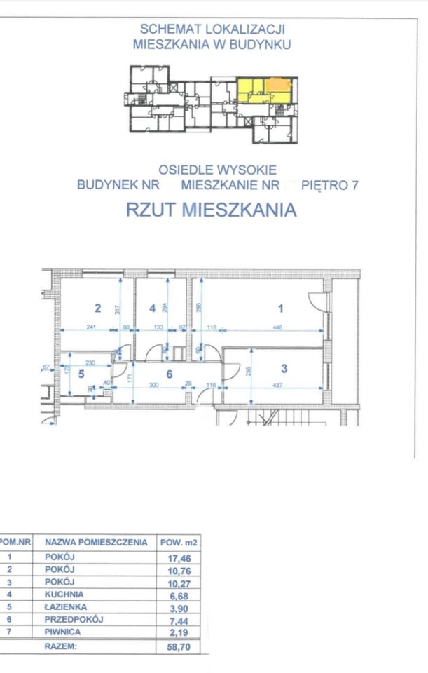 Mieszkanie 3-pokojowe Kraków Bieńczyce, os. Wysokie. Zdjęcie 10