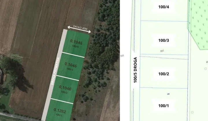 Działka budowlana Łosienek Pod Dołami