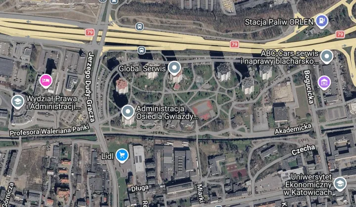 Mieszkanie 4-pokojowe Katowice Śródmieście, al. Walentego Roździeńskiego