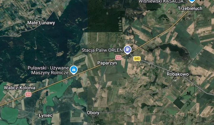 Działka rolna Paparzyn