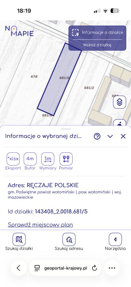 Działka budowlana Ręczaje Polskie. Zdjęcie 3