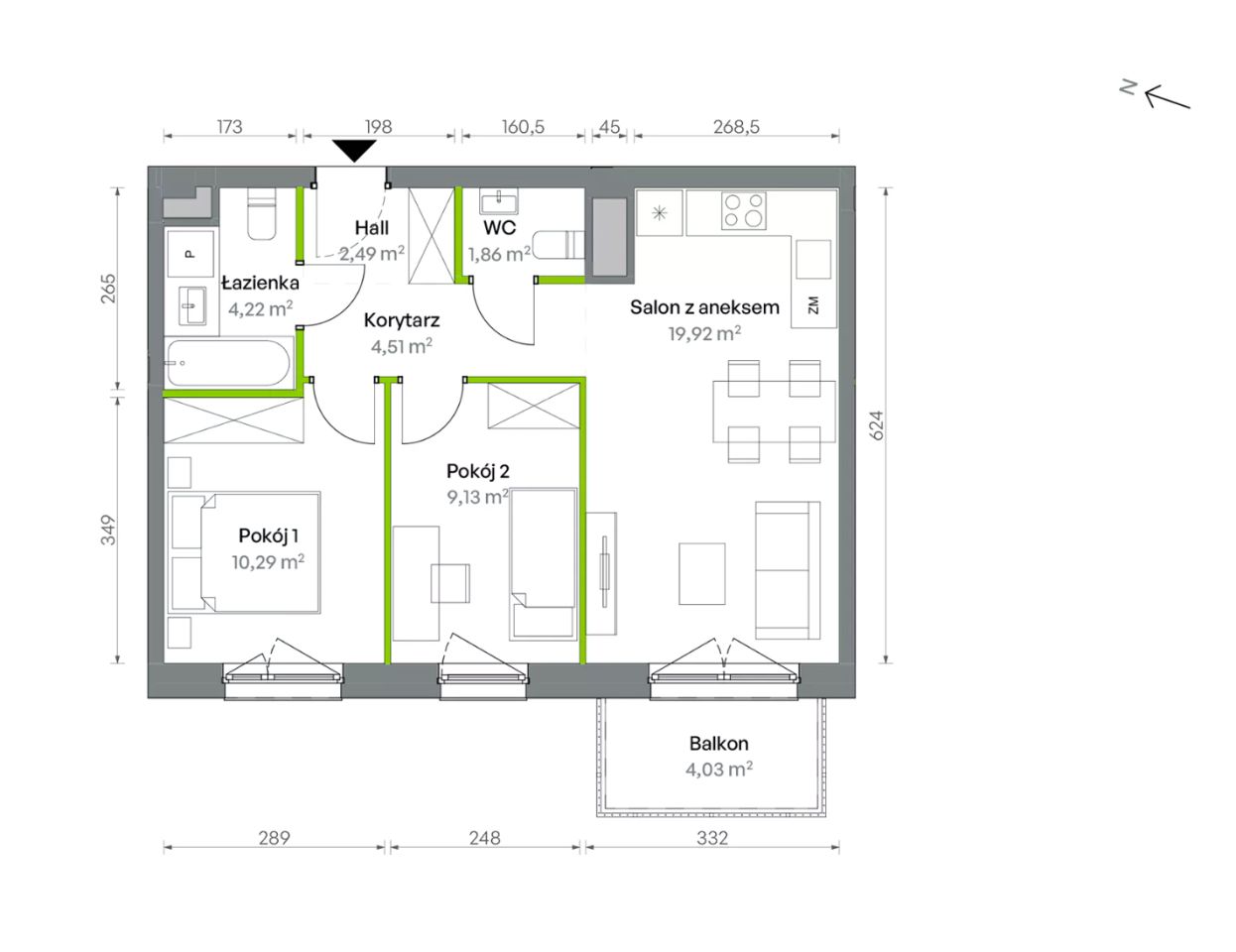 Mieszkanie 3-pokojowe Warszawa Targówek, ul. Oliwska. Zdjęcie 16