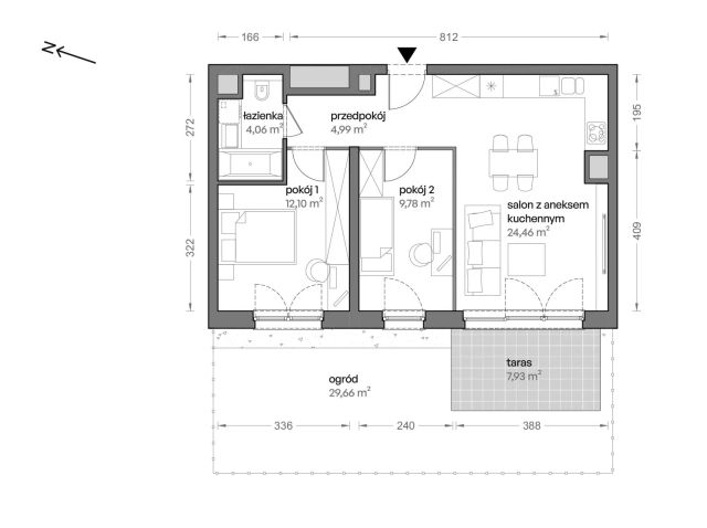 Mieszkanie 3-pokojowe Katowice Brynów, ul. Ceglana. Zdjęcie 7