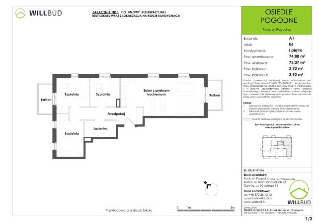 Mieszkanie 4-pokojowe Puck, ul. Pogodna. Zdjęcie 9