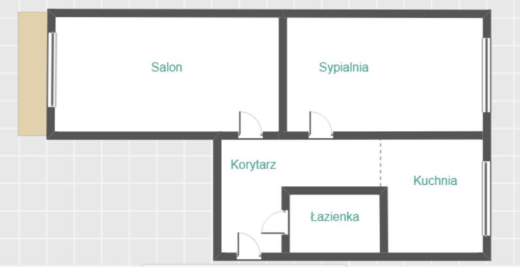 Mieszkanie 2-pokojowe Łódź Dąbrowa. Zdjęcie 6