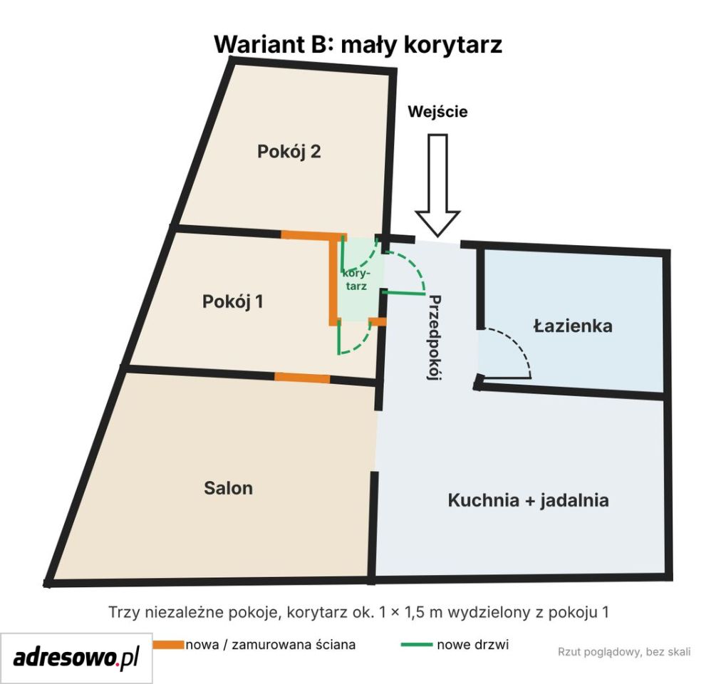 Mieszkanie 3-pokojowe Gliwice, ul. Łużycka. Zdjęcie 18