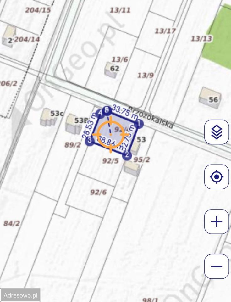 Działka budowlana Adamów-Wieś, ul. Brzozokalska. Zdjęcie 2