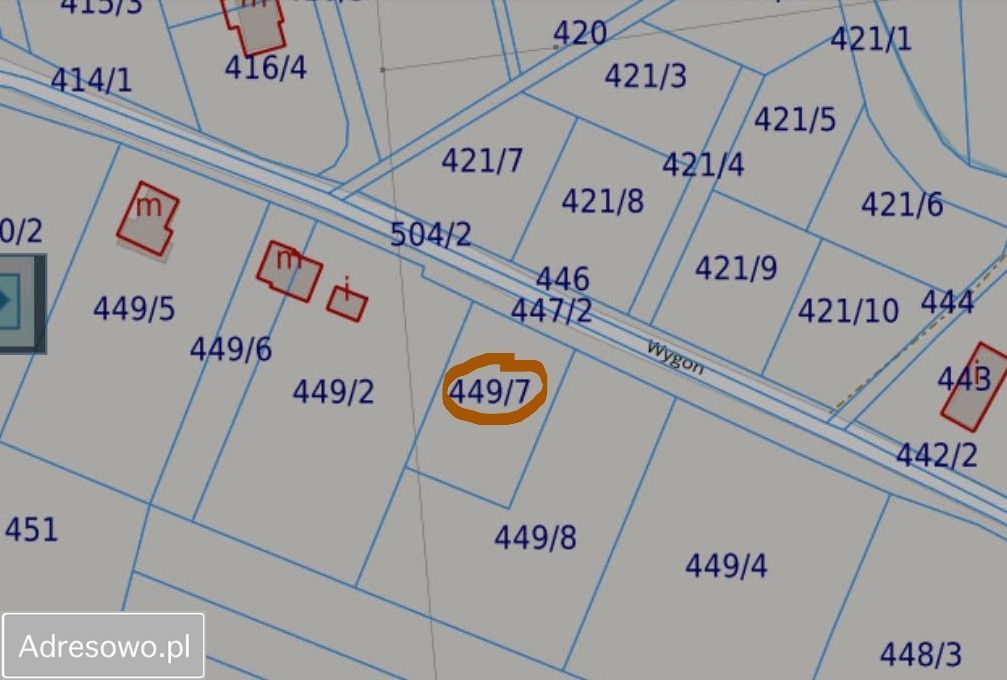 Działka budowlana Gdów Wygon. Zdjęcie 7