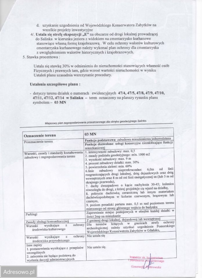 Działka budowlana Salinko, ul. Złota. Zdjęcie 5