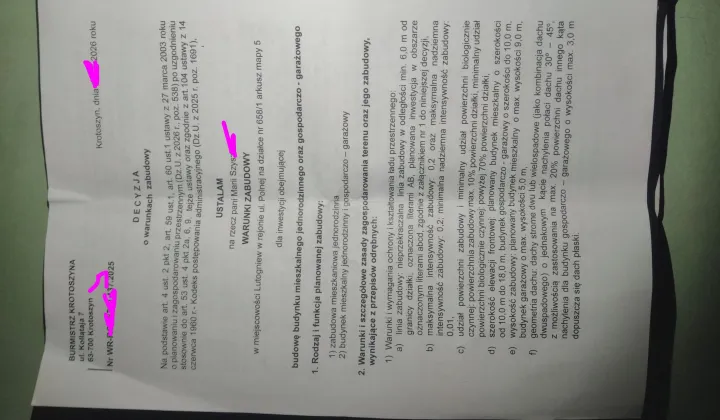 Działka budowlana Lutogniew, ul. Polna