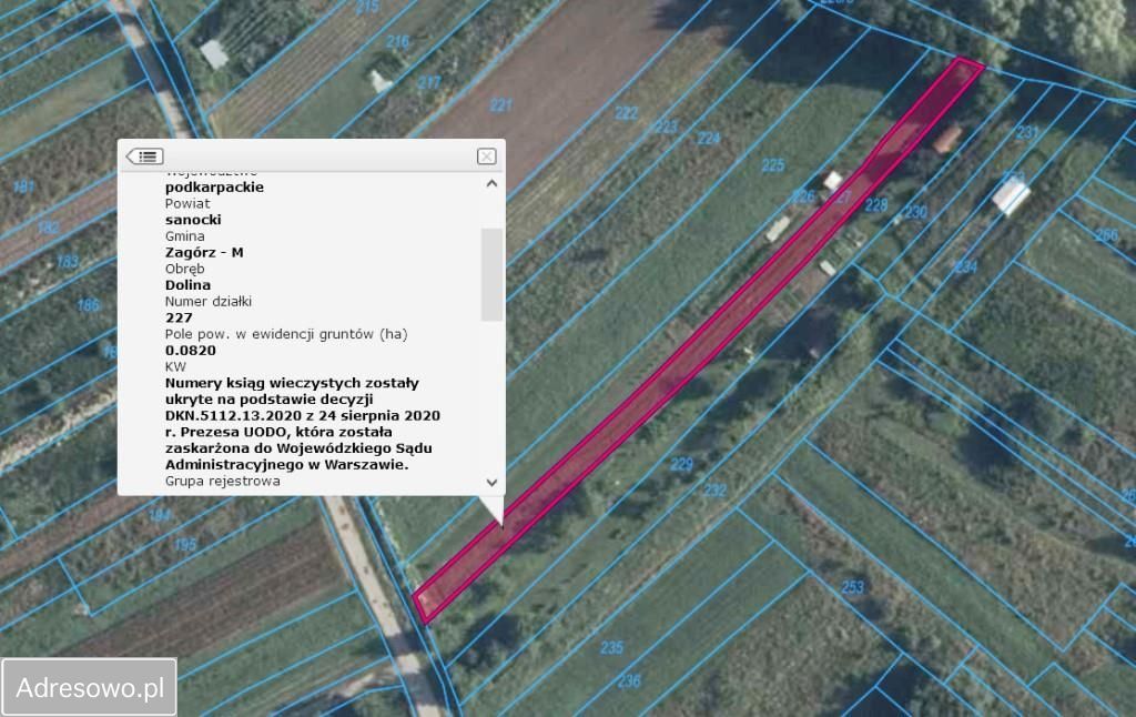 Działka rolna Zagórz Dolina, ul. Kusocińskiego. Zdjęcie 8