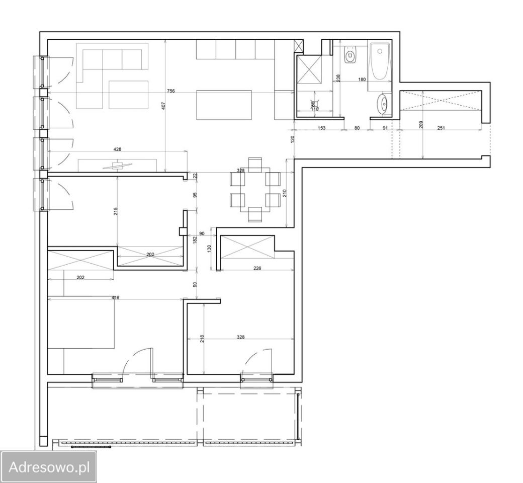 Mieszkanie 4-pokojowe Zielona Góra Centrum, ul. Cisowa. Zdjęcie 19