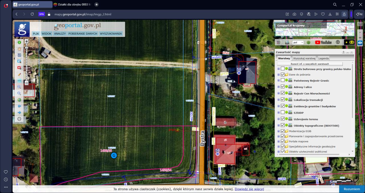 Działka rolno-budowlana Bielsko-Biała Komorowice Krakowskie, ul. Bystra. Zdjęcie 3