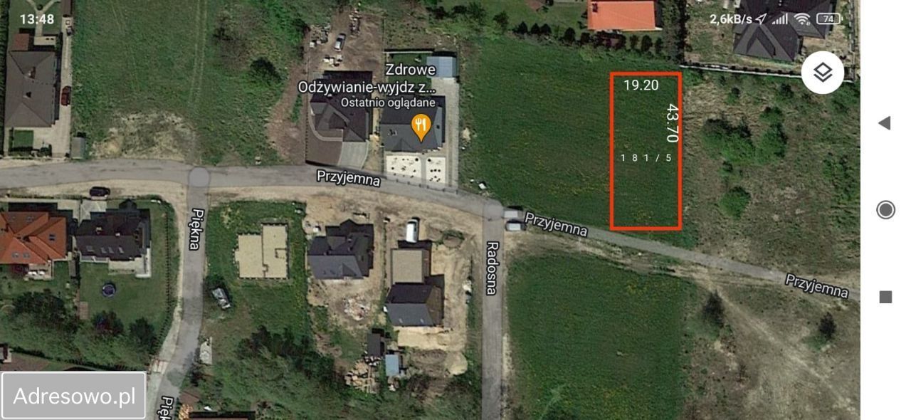 Działka budowlana Palędzie, ul. Przyjemna. Zdjęcie 1