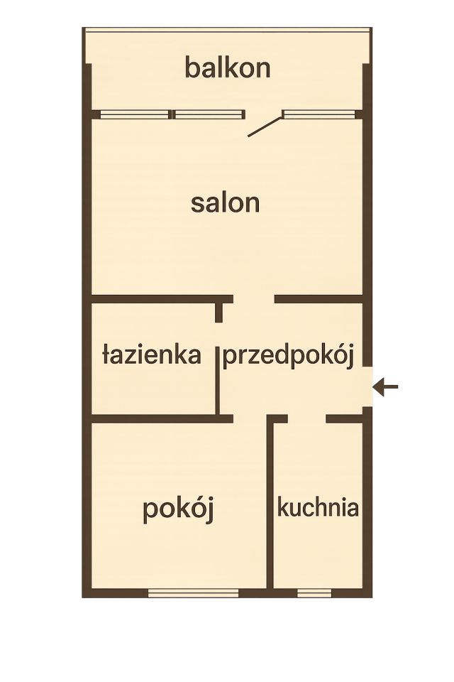 Mieszkanie 2-pokojowe Kraków Prokocim, ul. Lilli Wenedy. Zdjęcie 3