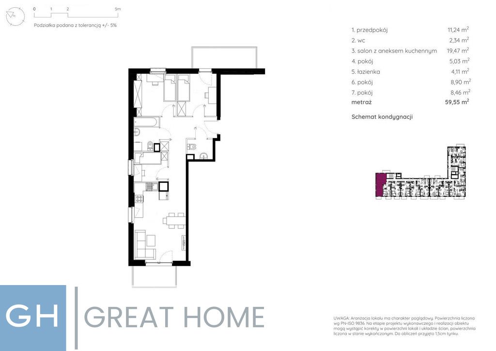 Mieszkanie 3-pokojowe Warszawa Ursus, ul. Posag 7 Panien. Zdjęcie 3