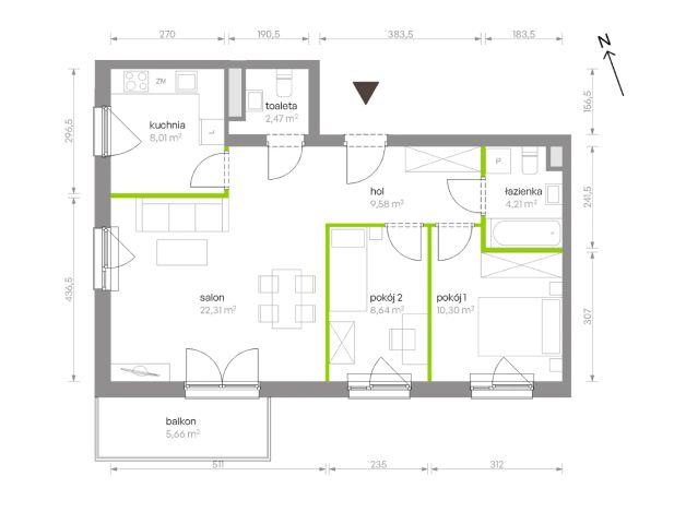 Mieszkanie 3-pokojowe Warszawa Chrzanów, ul. Szeligowska. Zdjęcie 8