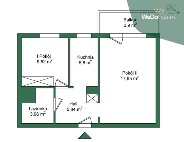 Mieszkanie 2-pokojowe Warszawa Mokotów, ul. Wita Stwosza. Zdjęcie 14