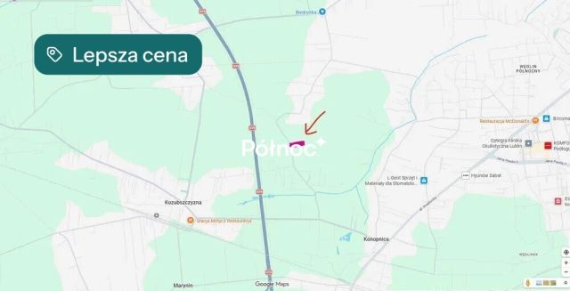 Działka budowlana Konopnica. Zdjęcie 3