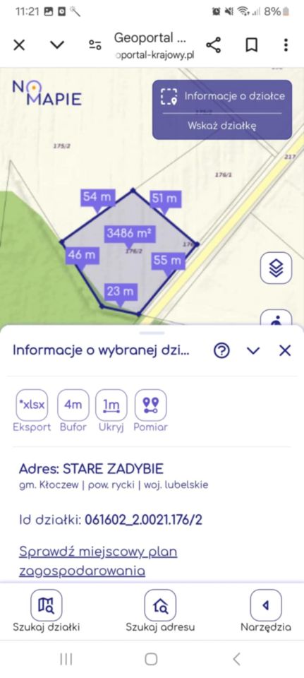 Działka rolno-budowlana Stare Zadybie. Zdjęcie 7