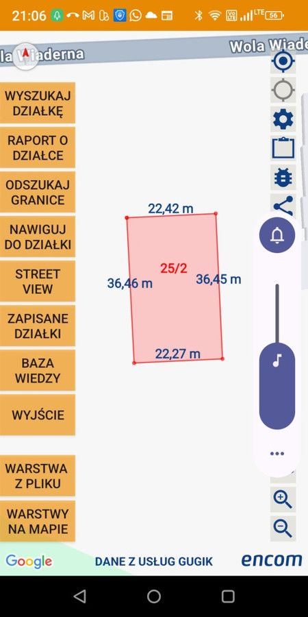 Działka budowlana Tomaszów Mazowiecki Wola-Wiaderno, ul. Wola Wiaderna. Zdjęcie 2