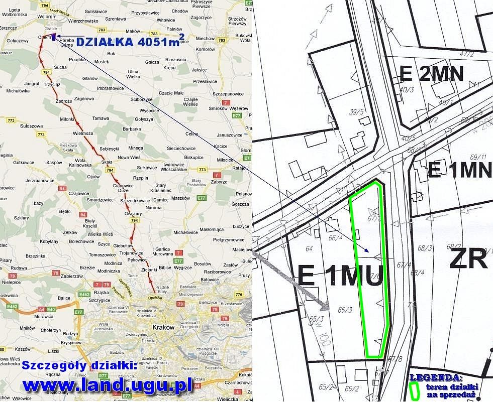 Działka inwestycyjna Chełm Kamienna Góra, ul. Szlachecka. Zdjęcie 5