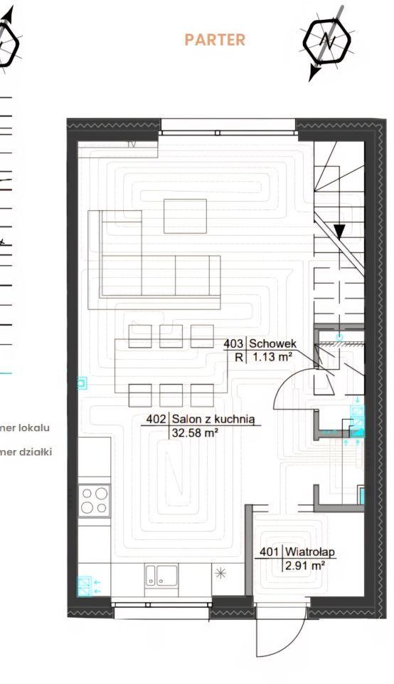 dom szeregowy, 4 pokoje Krępa. Zdjęcie 19