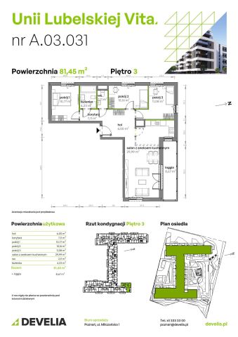 Mieszkanie 4-pokojowe Poznań Starołęka, ul. Unii Lubelskiej. Zdjęcie 7