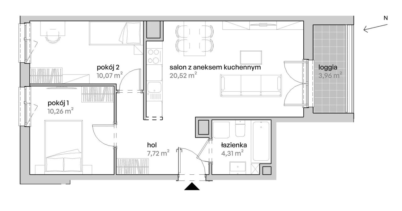 Mieszkanie 3-pokojowe Poznań Starołęka, ul. Unii Lubelskiej. Zdjęcie 7