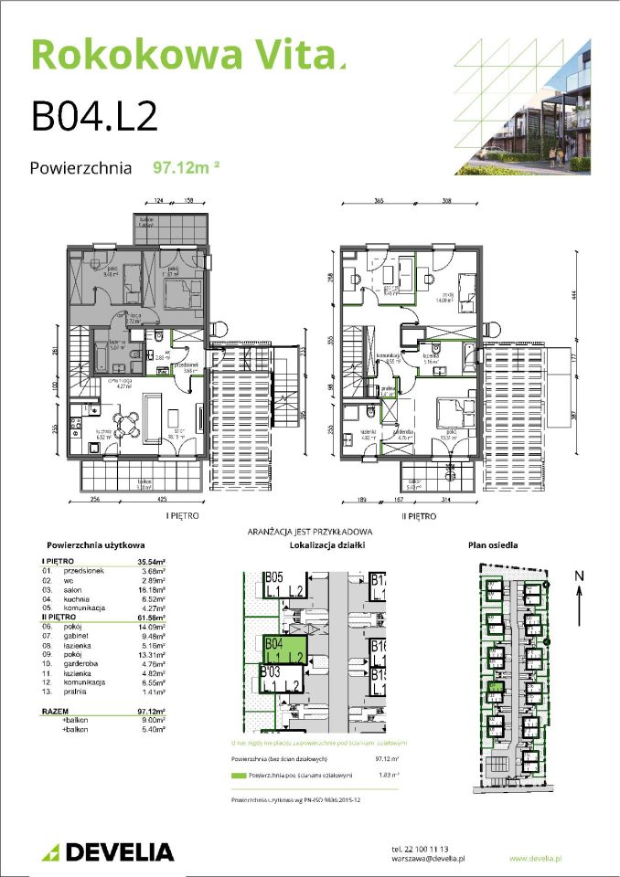 Mieszkanie 4-pokojowe Warszawa Bielany, ul. Rokokowa. Zdjęcie 8