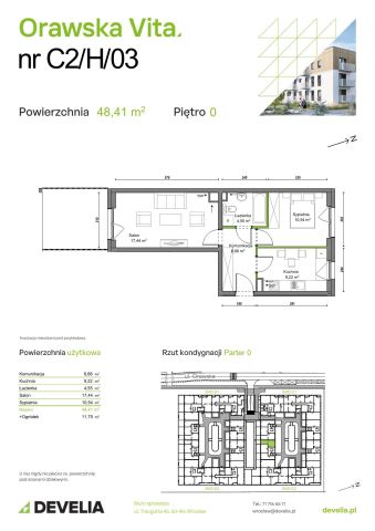 Mieszkanie 2-pokojowe Wrocław Ołtaszyn, ul. Orawska. Zdjęcie 8