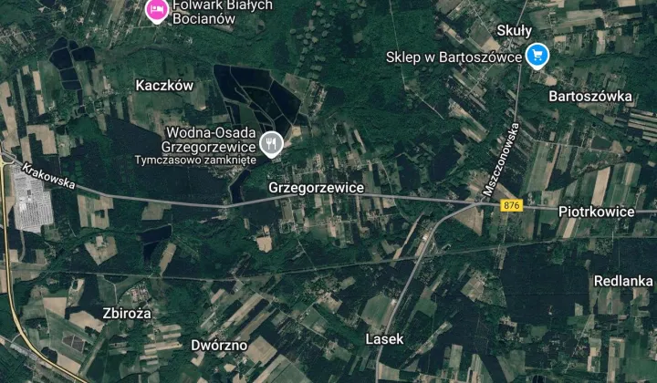 Działka inwestycyjna Grzegorzewice, ul. Tarczyńska