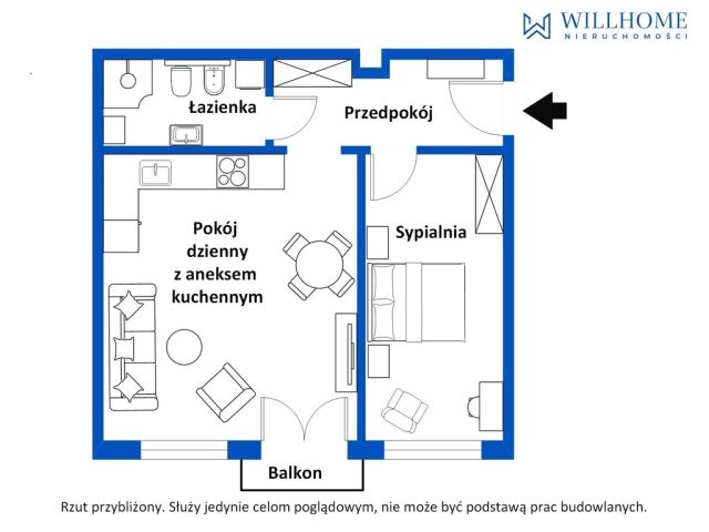 Mieszkanie 2-pokojowe Wrocław, ul. Dworcowa. Zdjęcie 4