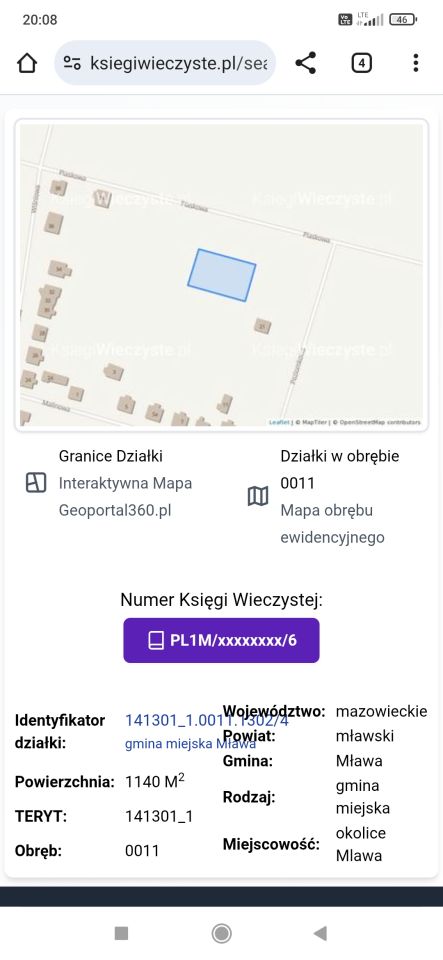 Działka budowlana Mława, ul. Piaskowa. Zdjęcie 2