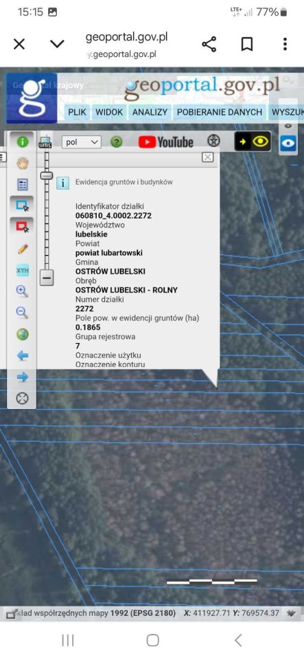 Działka leśna Rudka Starościańska. Zdjęcie 2