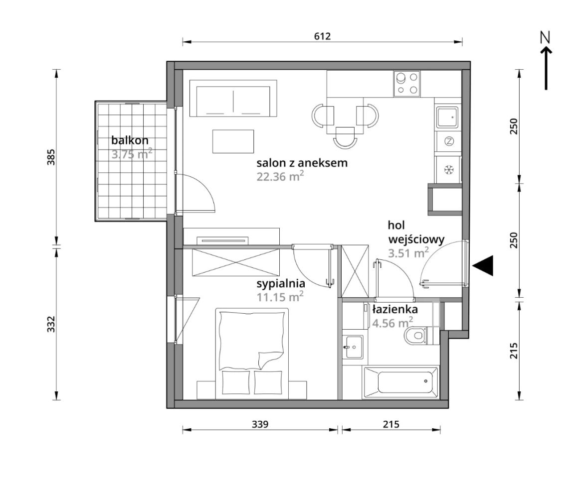 Mieszkanie 2-pokojowe Warszawa Praga-Południe, ul. Podskarbińska. Zdjęcie 7