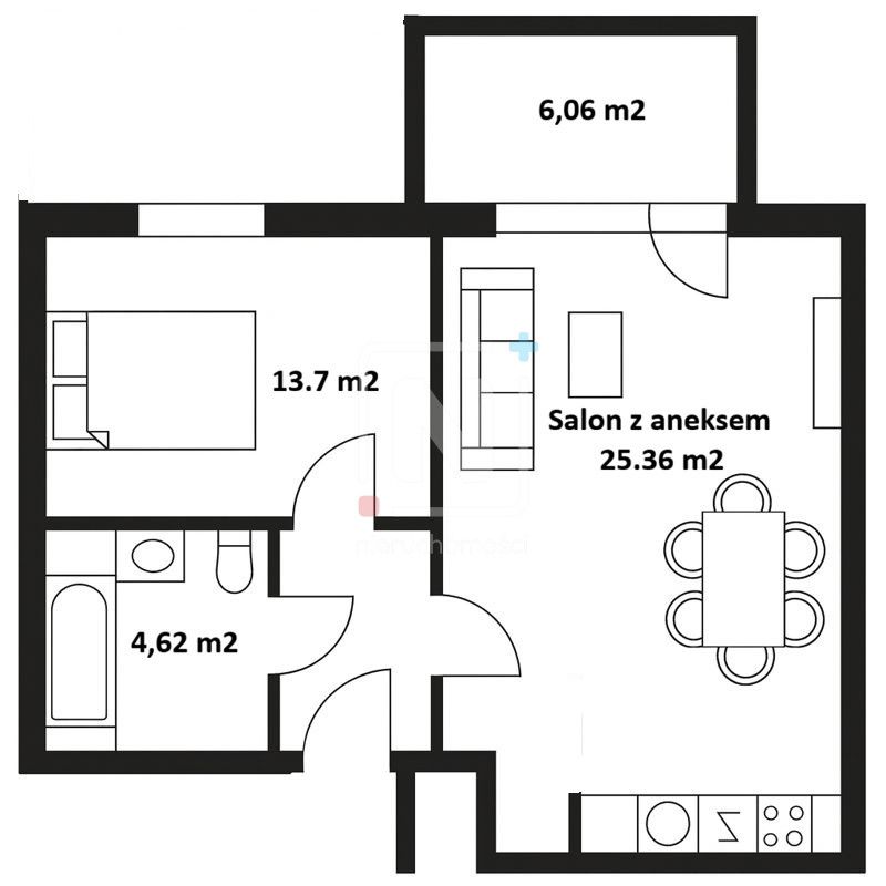 Mieszkanie 3-pokojowe Warszawa Praga, ul. Szwedzka. Zdjęcie 13