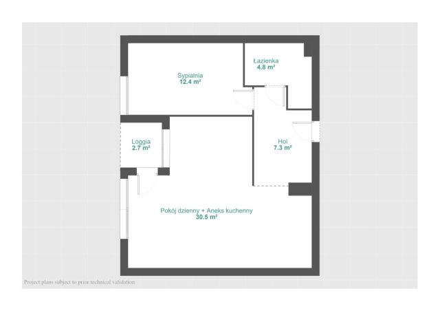 Mieszkanie 2-pokojowe Poznań Grunwald, ul. Kamiennogórska. Zdjęcie 18