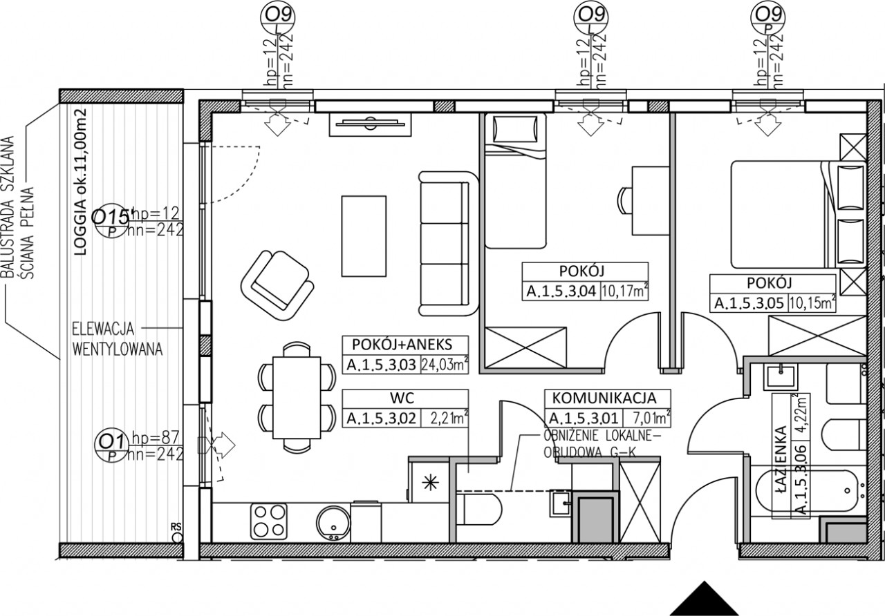 Mieszkanie 3-pokojowe Gdańsk Oliwa, ul. Opacka. Zdjęcie 6